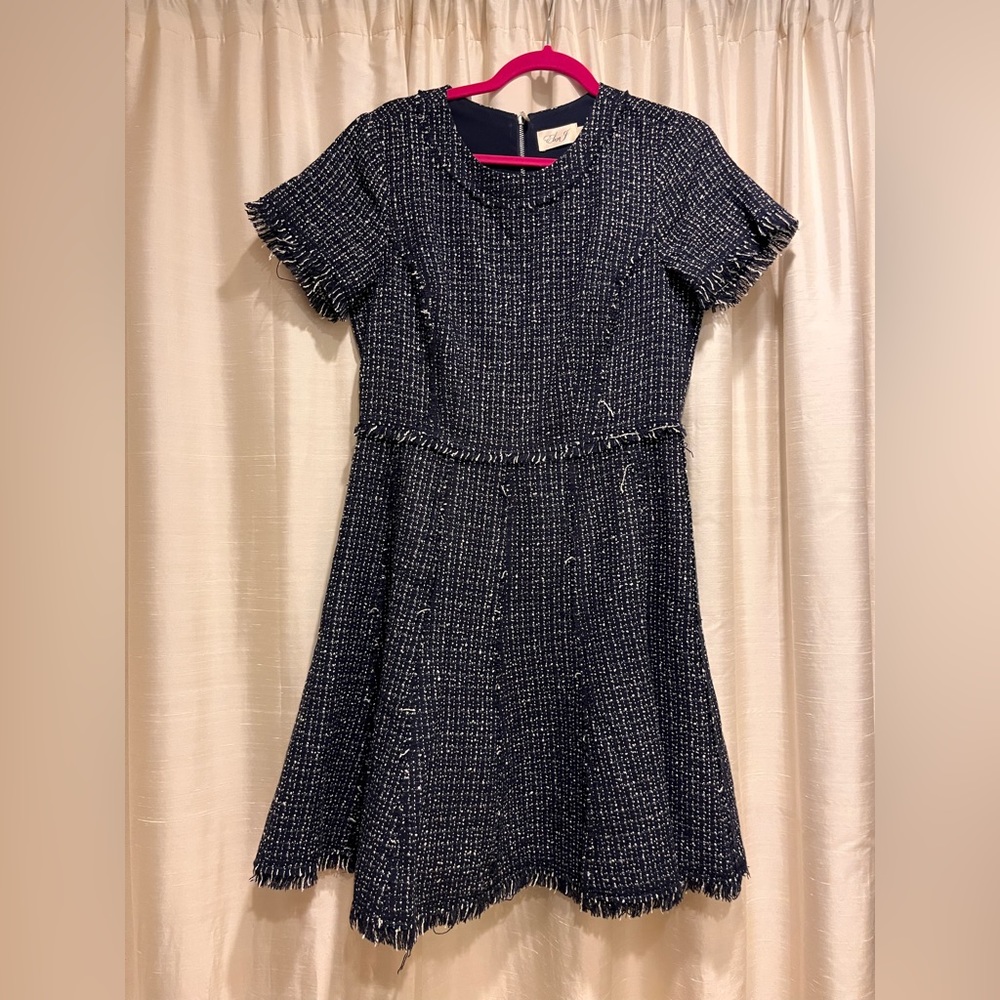 Eliza J tweed Blue dress -Size 10